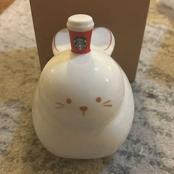 Starbucks Rabbit Bunny Coin Bank Ceramic 2023 Lunar New Year
